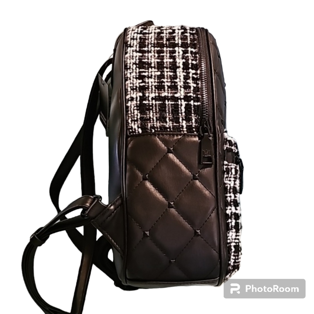 Badgley Mishka Big Diamond Quilted Backpack W/studs - Picture 8 of 8